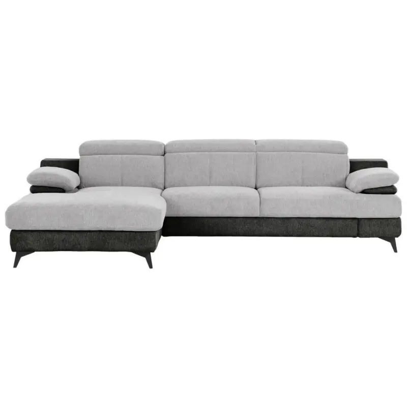 Ecksofa Titus Graphit-/Silberfarben