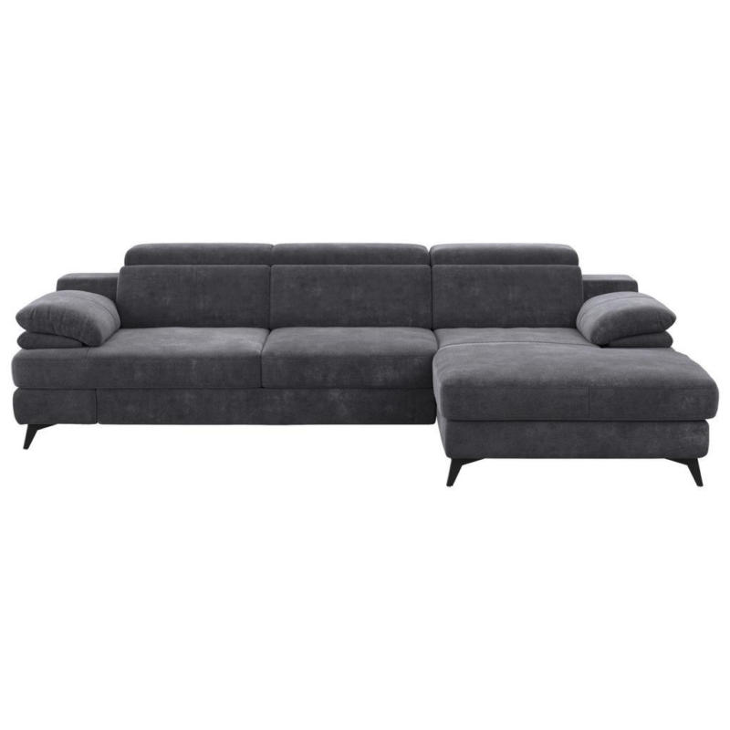 Ecksofa Titus Dunkelgrau Chenille