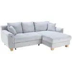 M&ouml;belix Ecksofa Mit Schlaffunktion Alex Hellgrau