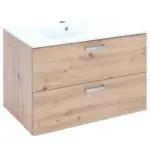 Möbelix Waschbecken mit Unterschrank B: 81 cm Eiche Artisan