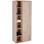 Möbelix Badezimmer Hochschrank Fresh BxH 65/168,5 cm, Dekor Eiche