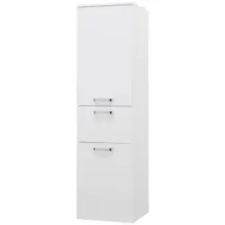 Badezimmer Hochschrank BxH 40x147 cm Weiß