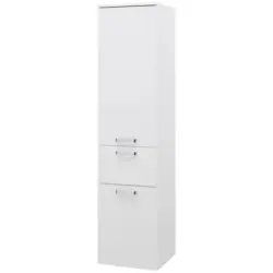 Badezimmer Hochschrank BxH 40x168,5 cm Weiß