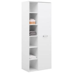 Badezimmer Hochschrank BxH 65x168,5 cm Weiß