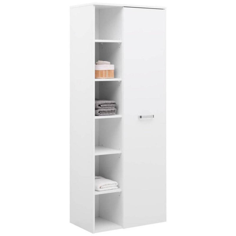 Badezimmer Hochschrank BxH 65x168,5 cm Weiß