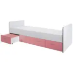 Möbelix Stauraumbett Ponny mit Laden 90x200 cm Weiß/Rosa