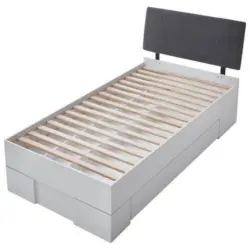 Futonbett Sandro Weiss 90x200cm