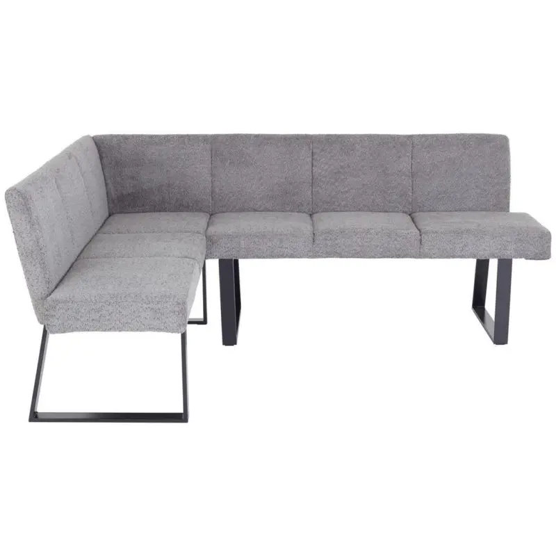 Eckbank Grau Polyester/eisen Tampa Ca. 202x160 Cm