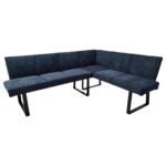 Möbelix Eckbank Gepolstert Dunkelblau Tampa 202/160x82x60 cm