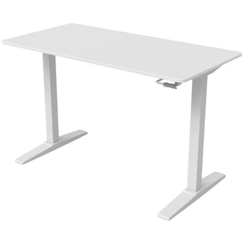 Schreibtisch B 75-120cm H 60cm Easy Weiß