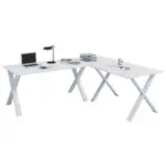 Möbelix Eckschreibtisch Lona 190x190cm Weiß