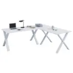 M&ouml;belix Eckschreibtisch Lona 190x160cm Wei&szlig;