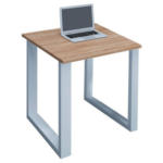 Möbelix Schreibtisch Lona L: 80 cm Weiß/Eiche