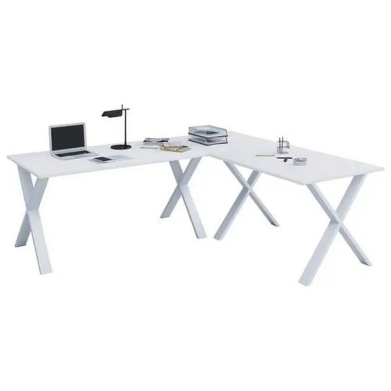 Eckschreibtisch Lona 160x130cm Weiß