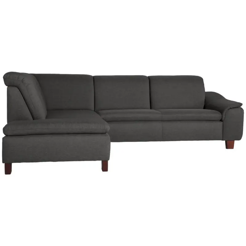 Ecksofa Aaron Anthrazit Flachgewebe