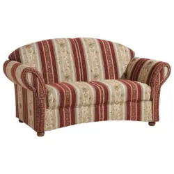 2-sitzer-sofa Corona Rot/beige, Streifen Design