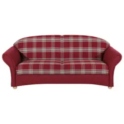 3-sitzer-sofa Corona Rücken Echt, Rot