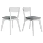 Möbelix Esszimmerstuhl-set Mahoe Weiß Kiefer/textil