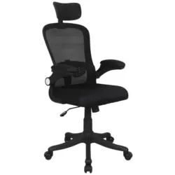 B&uuml;rostuhl Cecina mit Armst&uuml;tzen Netz Schwarz