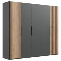Drehtürenschrank Andorra Eiche/graphitfarben B: 250 Cm