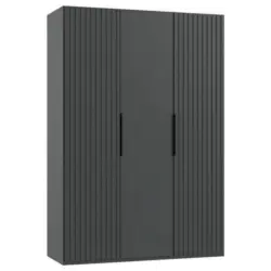 Drehtürenschrank Andorra Graphitfarben B: 150 Cm