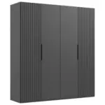 Möbelix Drehtürenschrank Andorra Graphitfarben B: 200 Cm