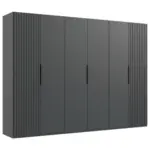 Möbelix Drehtürenschrank Andorra Graphitfarben B: 300 Cm