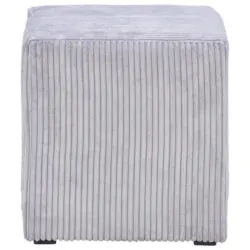 Hocker Bali Hellgrau Sitz Gepolstert H: 42 Cm