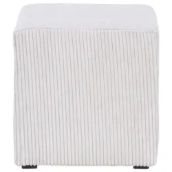 Hocker Bali Beige Sitz Gepolstert H: 42 Cm