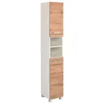 Möbelix Hochschrank Paris Eiche Wotan/weiß B: 30 Cm