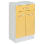 Möbelix Badezimmer Unterschrank Riga Bxh 50x84 Cm Gelb/weiß