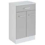 M&ouml;belix Unterschrank Riga Bxh 50x84 Cm Hellgrau/wei&szlig;