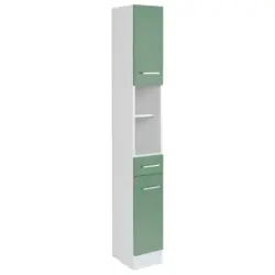 Hochschrank Riga Weiß/grün B: 25 Cm