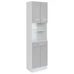 Möbelix Hochschrank Riga Hellgrau/weiß B: 50 Cm