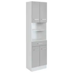Hochschrank Riga Hellgrau/weiß B: 50 Cm