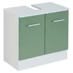 M&ouml;belix Waschbeckenunterschrank Riga Gr&uuml;n/wei&szlig; B: 60 Cm