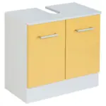 M&ouml;belix Waschbeckenunterschrank Riga Gelb/Wei&szlig; B: 60 cm