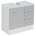 M&ouml;belix Waschbeckenunterschrank Riga Hellgrau/wei&szlig; B: 60 Cm