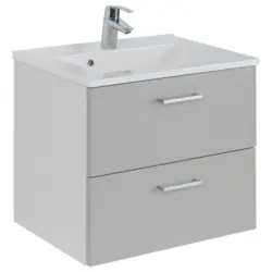 Waschtischkombi Riga Grau/Weiß B: 60 cm