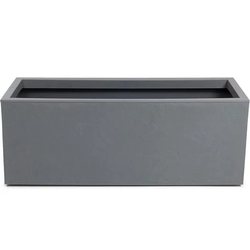 &Uuml;bertopf Kunststoff Grau Wetter-/ Und Uv-Best&auml;ndig