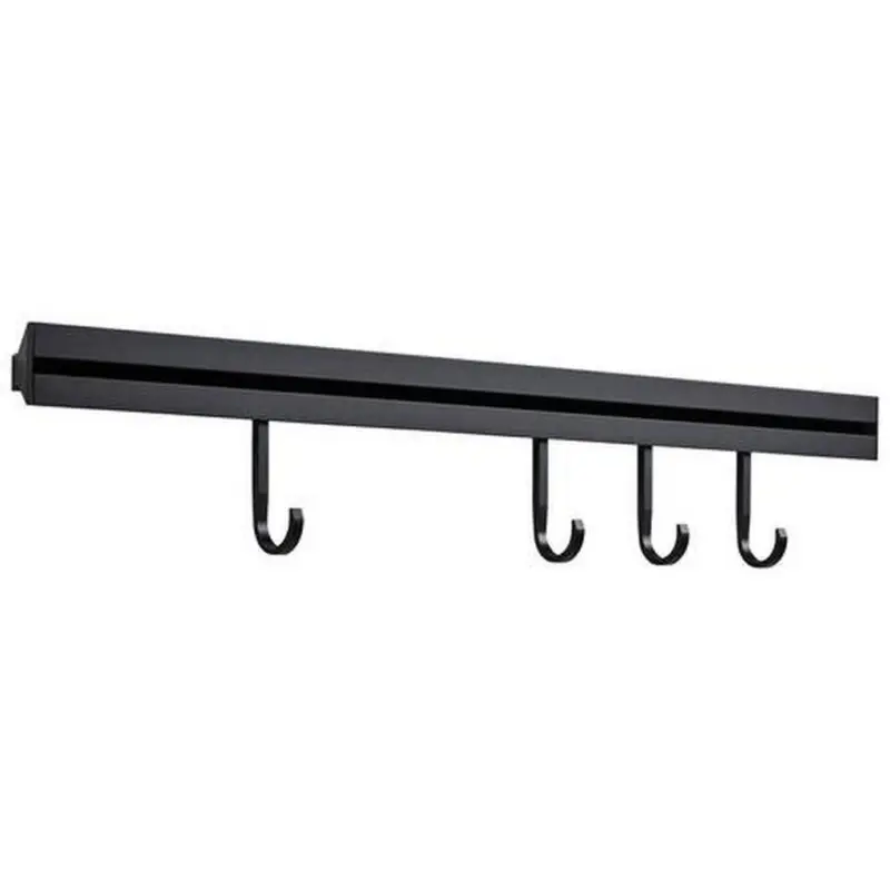 Hakenleiste K&uuml;che Mit Led L: 60 Cm + 4 Haken, K&uuml;chenreling