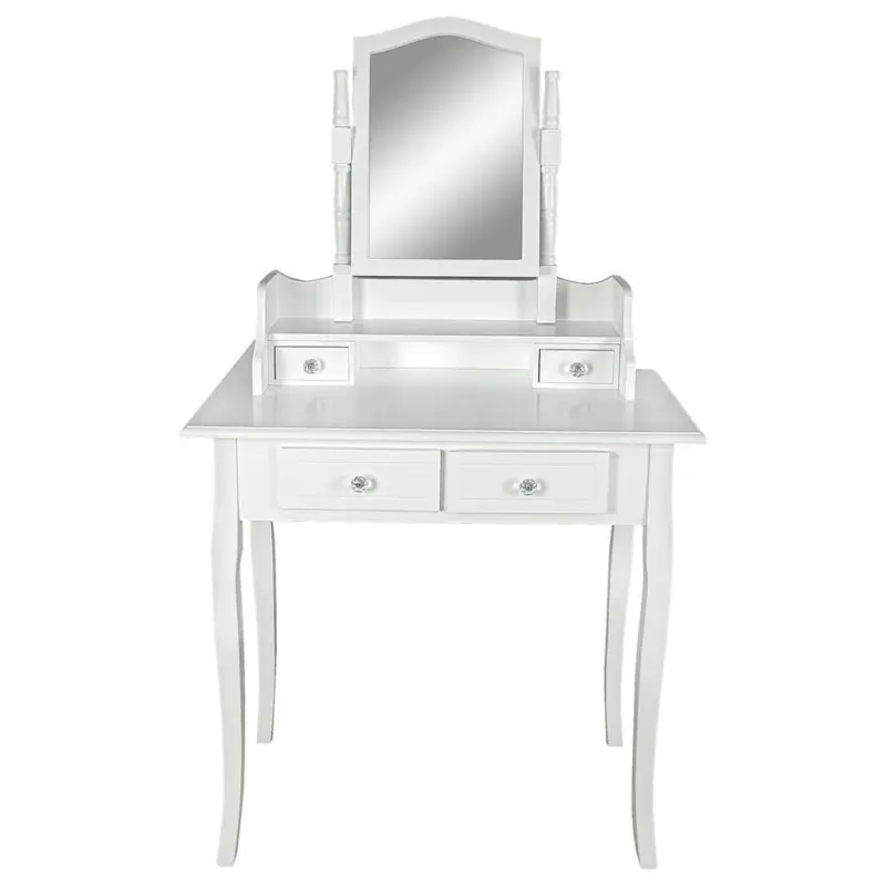 Schminktisch Vanessa 2 Weiß B: 80 cm + Spiegel