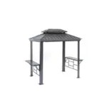 Möbelix Pavillon Messina Bbq 292x262x 179cm Wetterfest, Gartenpav.