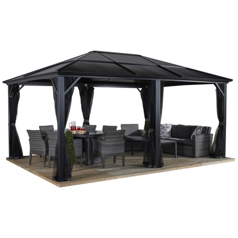 Pavillon Meridien 485x365 cm Wetterfest Gartenpavillon