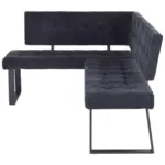 Möbelix Eckbank Dunkelgrau Polyester Lavik 185x134 Cm