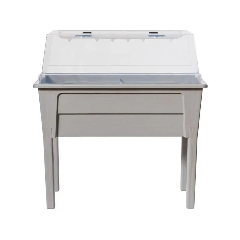 Hochbeet Kunststoff Victoria 78x81x38 Cm Hellgrau