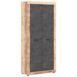 Möbelix Garderobenschrank Luna Graphitfarben B: 88,9 Cm