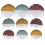 Möbelix Tafelservice Layers Keramik 6 Personen Geschirr Set