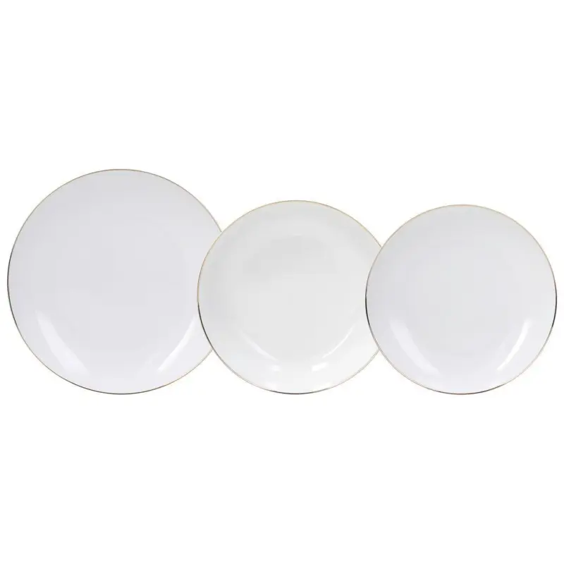 Tafelservice Fascetta Oro 6 Personen Geschirr Set