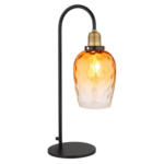 Möbelix Tischlampe Schwarz/ Messingfarben Mit Wippschalter
